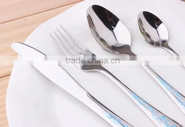 High Grade Gold Plated Stainless Steel Flatware Set Wholesale Gold Knife Fork Set KX-S148 photo-3