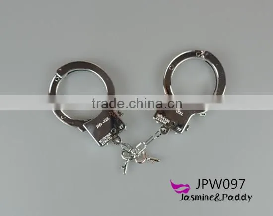 sexy party parting silver plastic handcuffs adult size gyves sexy shackles manacle