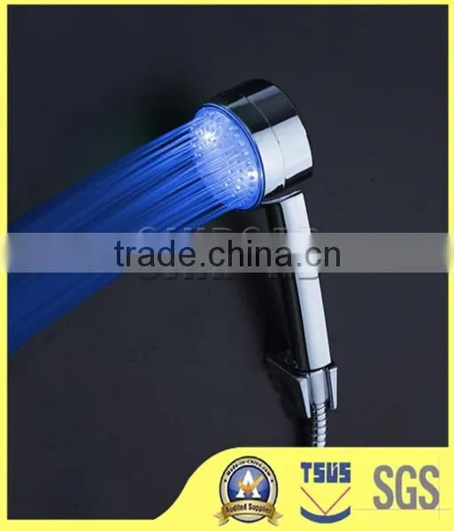 Three Colors Changing LED Bathroom Shower Head With Temperature Digital Display photo-3