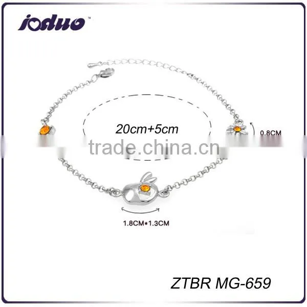 Fashion Apple Shaped Rhinestone Bracelets Wholesale