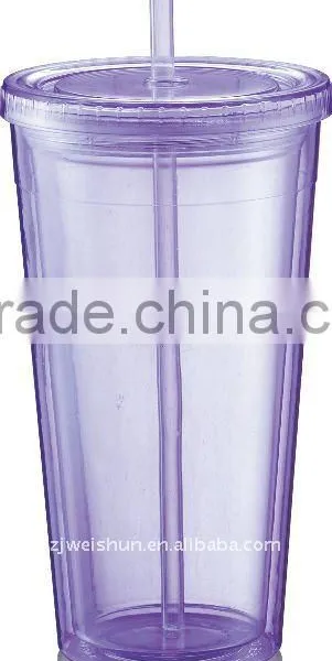 Reusable coffee Cup with Straw