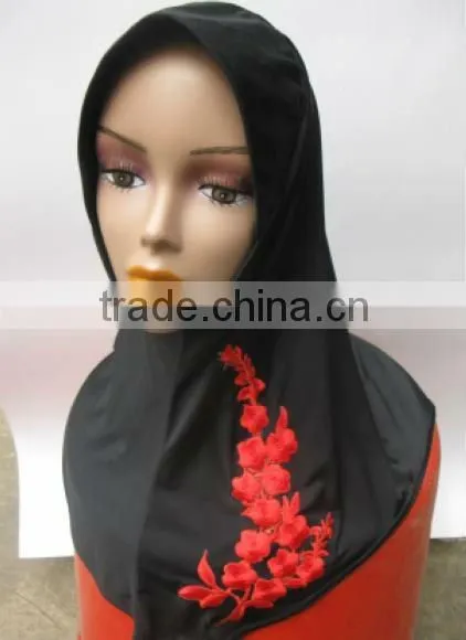 OEM- Malaysia Scarf Arab Hijab Muslim Scarves Embroidered TA002# photo-2