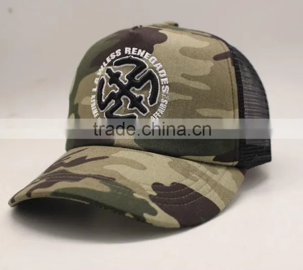 Factory Price Trucker Cap Unisex Gender Camo Mesh Hat China Supplier photo-2