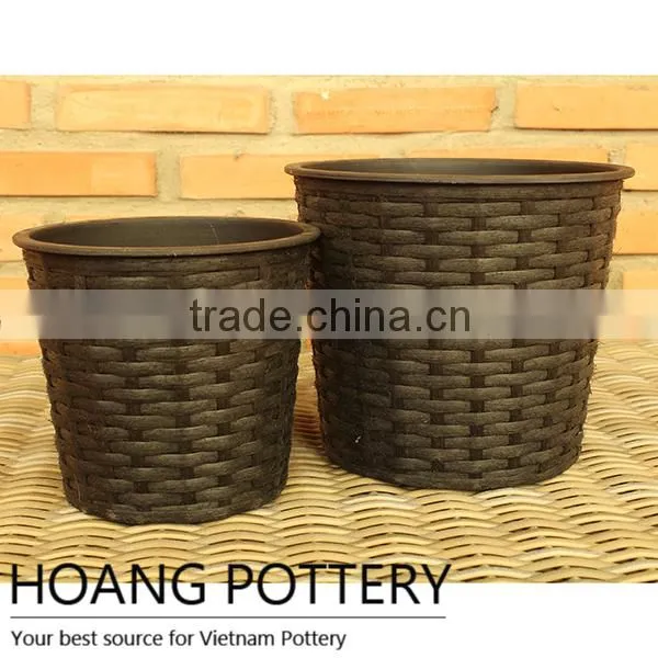 Wicker Handmade Planters for Outdoor and Indoor