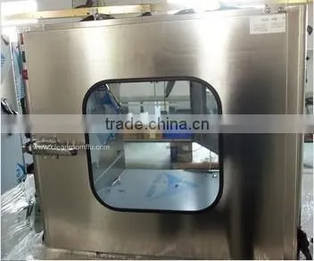 Laboratory clean transfer window Electronic Interlock Pass Box for Pharmaceutical Cleanroom