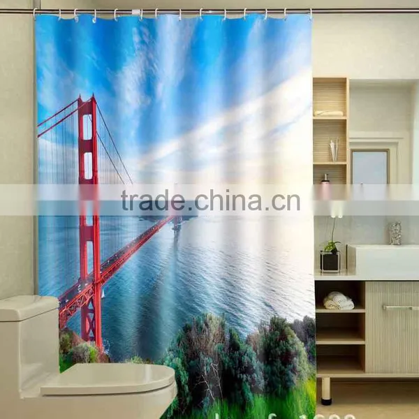 Photo Printed Various Bridge Shower Curtain photo-2