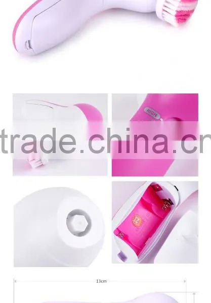 5 In 1 Face Massager Rotating Electric Facial Cleansing Brush photo-2