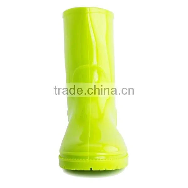 Kids Green PVC Rain Boots photo-2