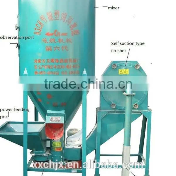 Easy Operation Combine Poultry Feeds Crusher and Mixer for Small Business Use photo-2