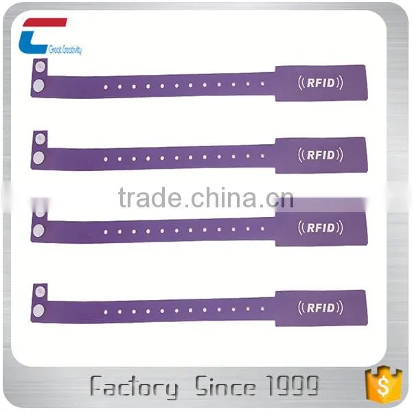 Supply Disposable One Off RFID Paper Wristband Bracelet With NFC Chip For Festival Activities photo-5