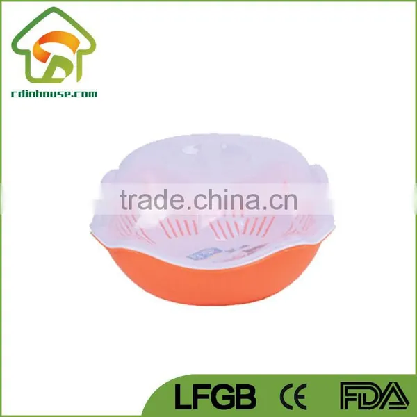 Certification Passed Plastic Fruit Basket Strainer With Net Cover photo-4