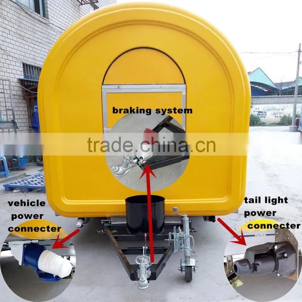 Food Vending Trailer Cars For Sale Mobile Restaurant Trailer/fast Snack Trailer/fast Food Carts Selling Food Truck With CE photo-3