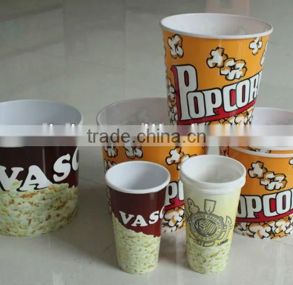 Made in China pp Round Plastic Popcorn Bucket photo-3