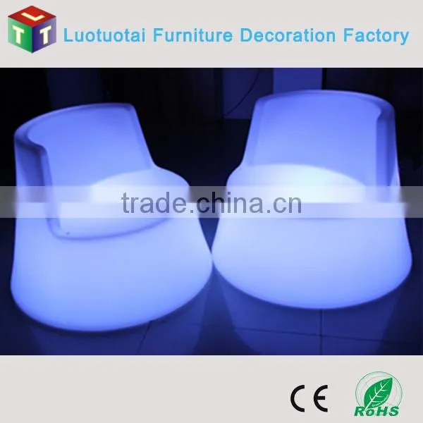 PE Waterprood Anti-UV Rechargable Customize Plastic LED Rotomoulding Sofa for Living Room /wedding/bar/night Club photo-5