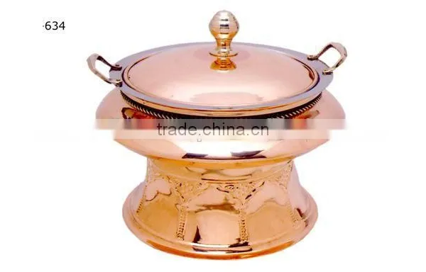 Unique Design Royal Style Rose Gold Plated Stainless Steel Hanging Chafing Dish for Banquet | Hot Sale Chafing Dish photo-2