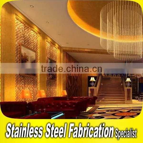 Custom Made Stainless Steel Hotel Lobby Wall Decoration photo-5