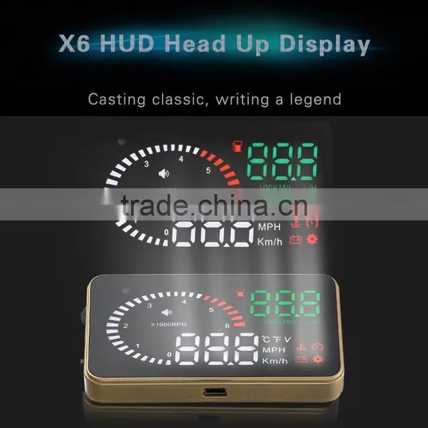 X6 OBD2 Hud Car Head Up Display System photo-2