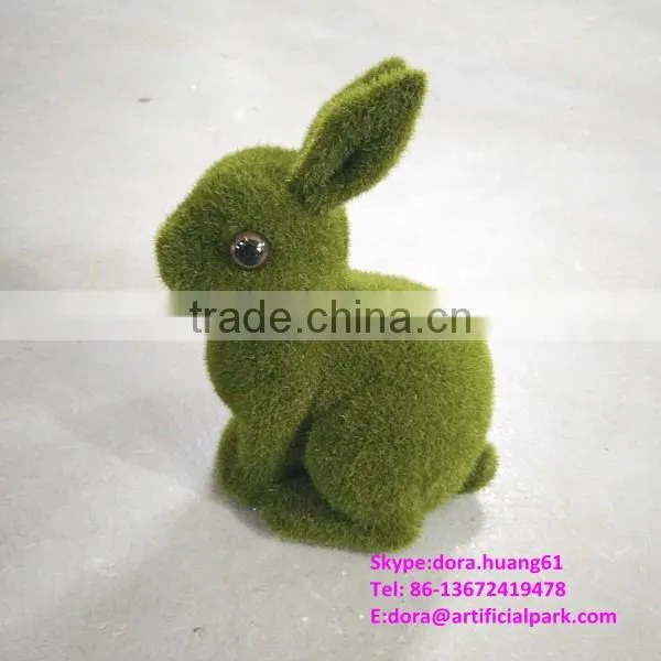 H080617 Customize All Kinds of Green Grass Rabbit Decorative Easter Rabbits Custom Stuffed Rabbit photo-4