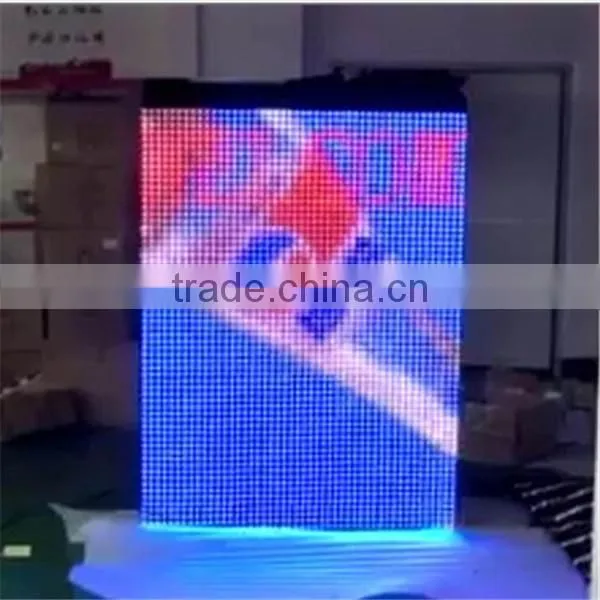 Large P25 Black Fireproof Velvet Fabric Video Curtain Led Display photo-3