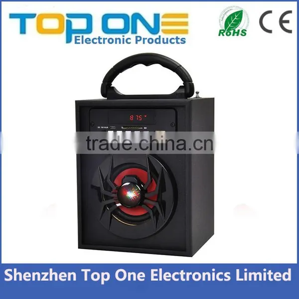 2016 Hot Selling Karaoke Portable Wood USB Music Speaker With FM Radio photo-5