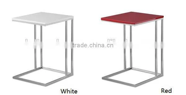 China Supplier Square Polished Metal Stainless Steel Computer End Table Frame photo-3