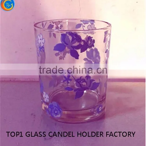 Red Glass Votive Holders Small Rose Gold Votive photo-5