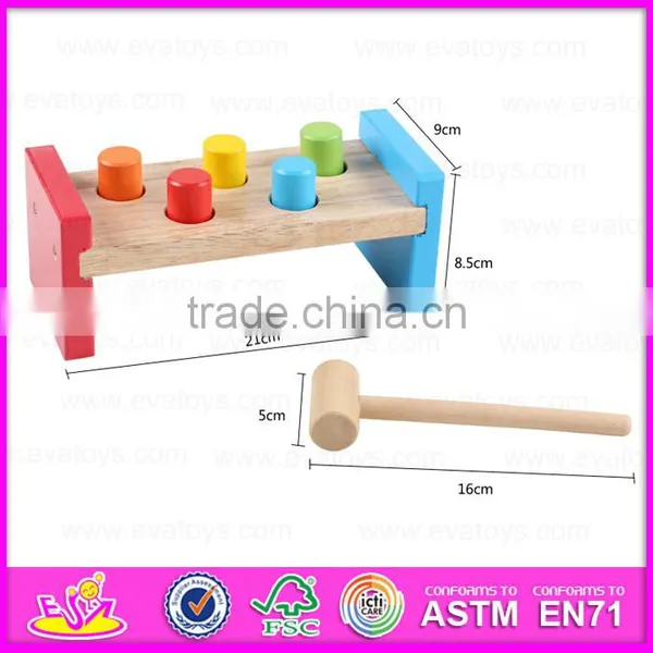 2016 Top Fashion Baby Wooden Toy Hammer W11G022 photo-6
