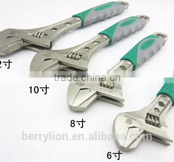 Berrylion 300mm/12" Adjustable Wrench CR-V Multifunctional Adjustable Wrench photo-3