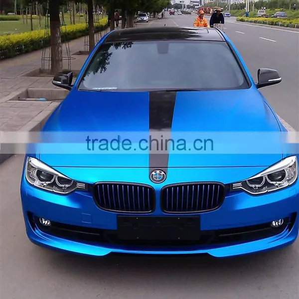 Newest and High Quality Matte Chrome Red/ Blue Color Change Film / Ice Blue Car Wrap Deco Foil With Air Free Bubble Vinyl Film photo-2