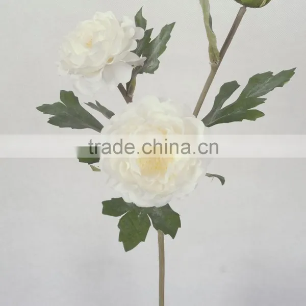 Hot Sell Small Single Stem Artificial Ranunculus Hotel Home Arrangement photo-5