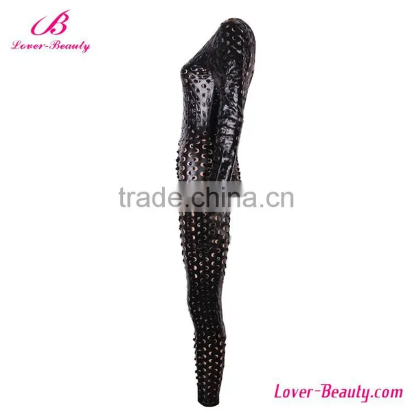 Cheap Sexy Tight Leather Catsuit for Women photo-2
