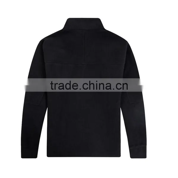 Fashionable High Quality Plain Black Custom Workable Winter Jacket Man photo-2