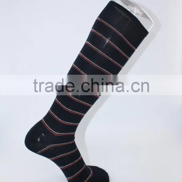 Thin Strip Knee High Socks Men photo-4
