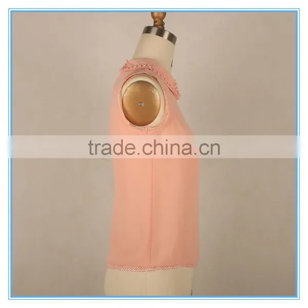 Latest Design Girls Sleeveless Top Kid Clothes 2016 Summer Beaded Design photo-2