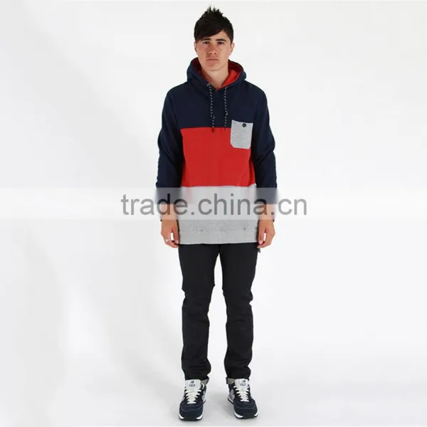 Cheap Long Length Hoodies Chest Pocket Hoodie,hoodie Multi Color photo-3