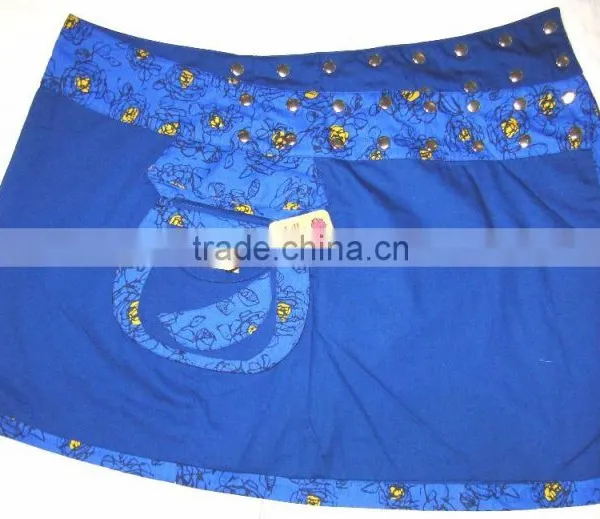New Design Lady Chilly Grapes Wrap Skirt- Reversible- Wholesale photo-3