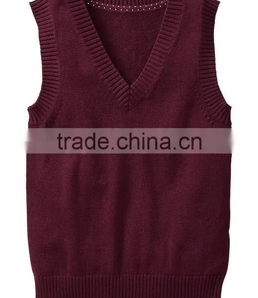 Child Sweater as School V-neck Uniform Pullover Sweater photo-4