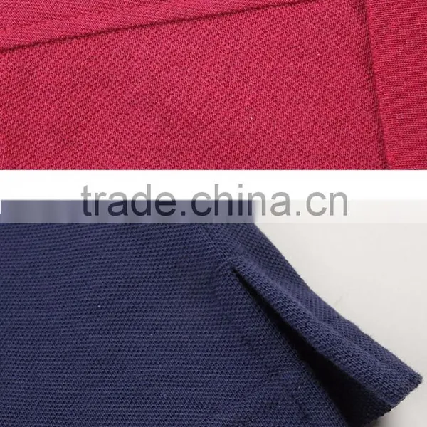Plain Slim Fit Stretch Colorful Short Sleeve Wholesale Striped Polo Shirts For Men 100% Cotton photo-3