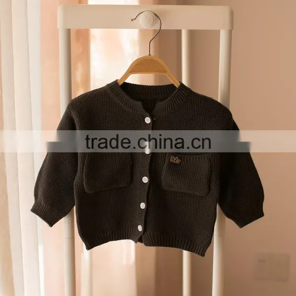 S32902W 2017 Baby Girl Knitted Sweater Spring Baby Wear Sweaters Cardigans photo-3