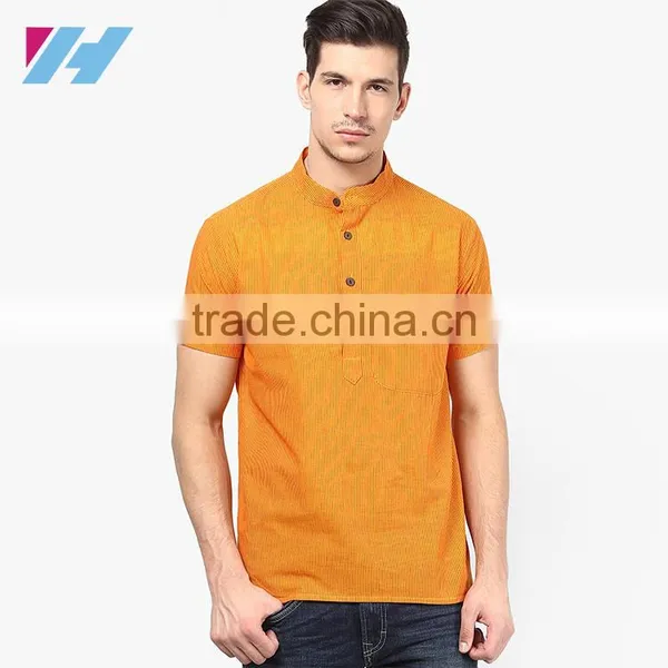 Men Fashion Long Sleeve Knee Length Cotton Kurta Designs photo-4