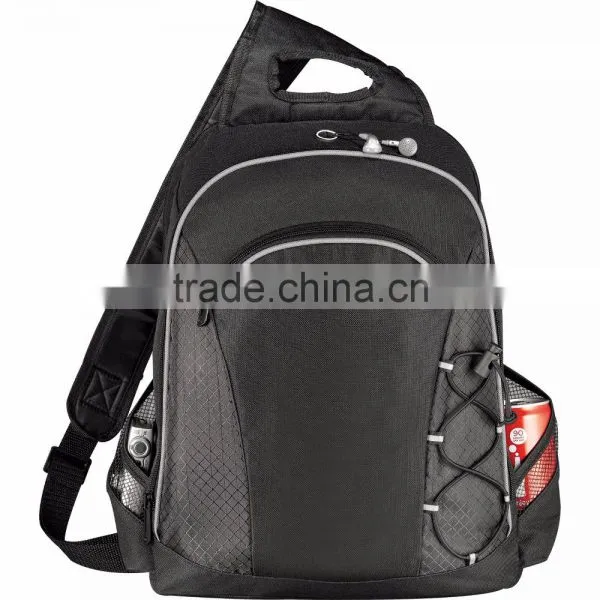 Summit TSA 15" Computer Sling Backpack - Laptop-only Section Unfolds Lying Flat on X-ray Belt and Comes With Your Logo. photo-6
