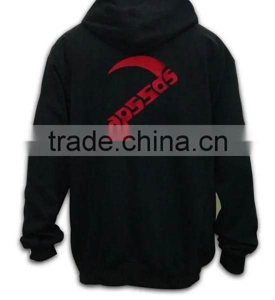 China Manufacture High Quality Tailored Made Pocket Side Zipper Hoodie photo-4