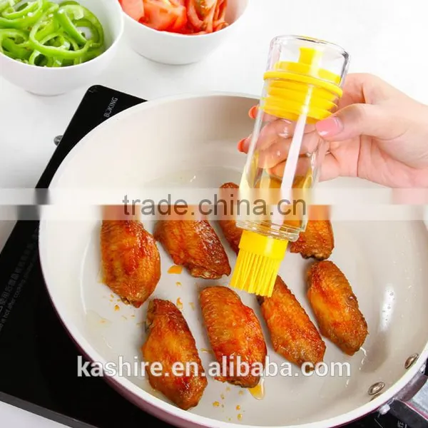 Hightwo-way Using High Quality Vinegar Bottles Soy Sauce Plastic Bottle ,kitchen Oil Bottle ,Grill Brush photo-2