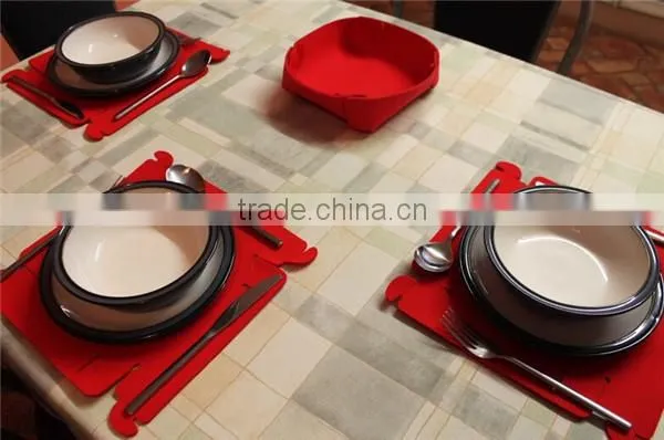 Smart Multi-Function Felt Bowl Basket Placemats Coasters photo-4