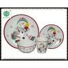 4pcs Snowman Decal Design Child Ceramic Porcelain Dinnerware Set photo-2