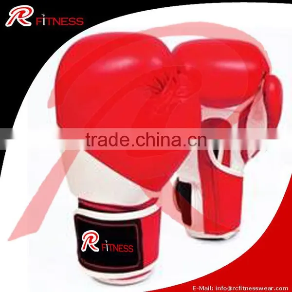 PU Leather Deluxe Boxing Gloves/ High Quality Kick Boxing Gloves Custom Boxing Gloves photo-3