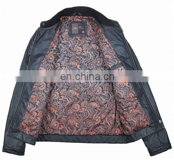 2015 Top New Design High Quality PU Leather Jacket photo-3