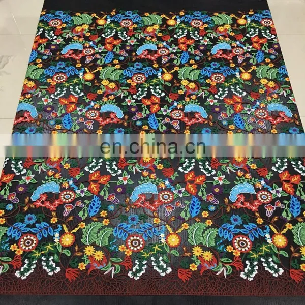 OLFCR0163 Indian Textiles Embroidery Denim Fabric Stock Lot From Aar Vee Company Lace Fabrics