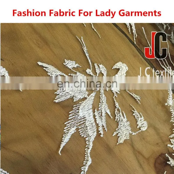 New Fashion Design Nylon Mesh With Embroidery High Quality Lace Fabric photo-4