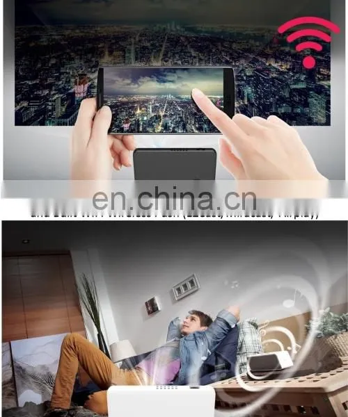 Dropshipping Vivibright GP1SUP Mini 854x480 Android 4.4.4 DLP Pico Projector, 200Lux photo-6